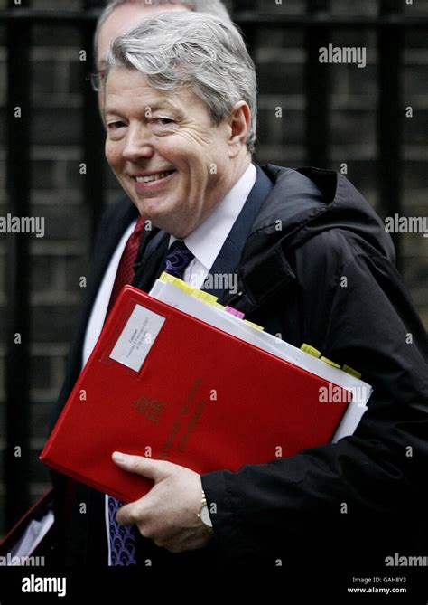 Health Secretary Alan Johnson Arrives No 10 Downing St For The Weekly