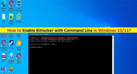 Windows10 11でCMDを使用してコマンドラインでBitLockerを有効にする方法 手順 Techs Gizmos