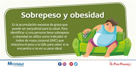 Essalud Perú On Twitter 😓 ¿sabías Que El Sobrepeso Y La Obesidad Son