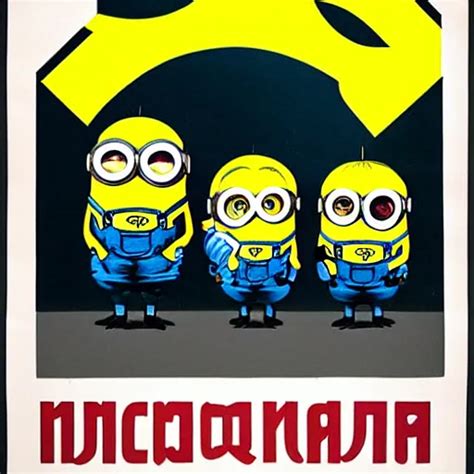 Soviet Poster Of Minions Stable Diffusion OpenArt