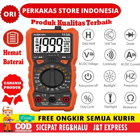 Jual Original Richmeters Avometer Digital Multimeter Multitester Tester