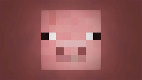 Minecraft Pig Face Wallpaper