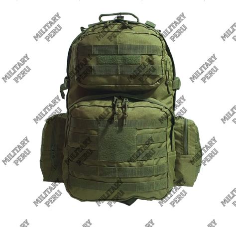 Mochila T Ctica Molle L Negro Military Per