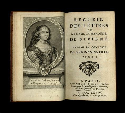 Recueil Des Lettres De Madame La Marquise De S Vign Madame La