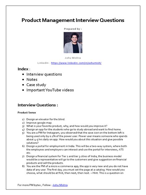 interview prepration document    case mobile app