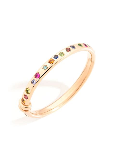 Pomellato 18kt Rose Gold Iconica Multi Stone Bracelet Farfetch