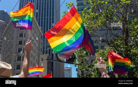 San Francisco California 2016 A Serendipitous Diagonal Of Rainbow