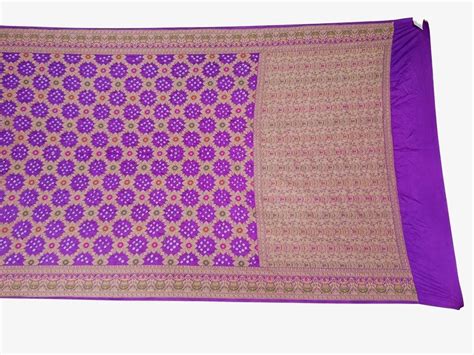 Bandhani Saree All Over Light Purple Color Dupion Silk Bandhani Saree