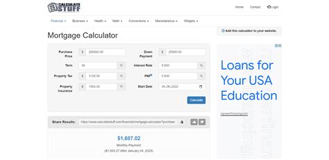 Top 20 Mortgage Calculator Tools - Startup Stash