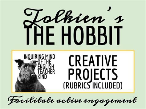 The Hobbit Creative Writing Project Prompts Directions And Rubrics