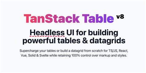 Table Docs Guide Custom Features Md At Main TanStack Table GitHub