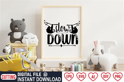 Slow Down Graphic by Creative_Trendy · Creative Fabrica