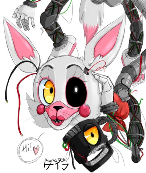 How To Draw Mangle From Five Nights At Freddys 2 Step By Step Clip Art Library