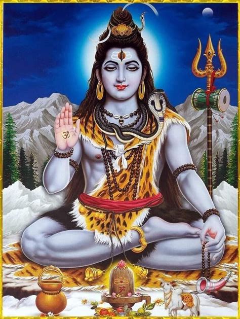 Lord Bholenath God Shiva Bholenath Har Har Mahadev Moon On Head