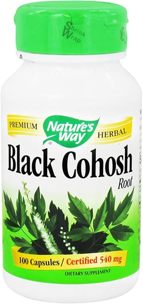 Natures Way Black Cohosh Root 540 Mg 100 Capsules