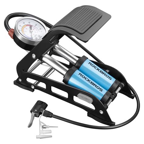 Buy ROCKBROS Bike Foot Pump with Precision Pressure Gauge, Portable Bike Floor Pump for Tires ...