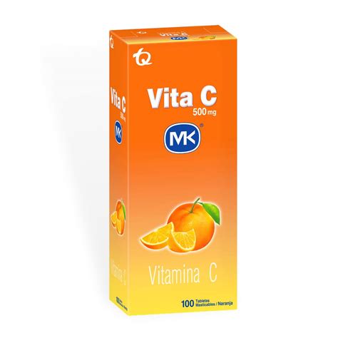 Vita C Zinc Naranja Mk Mg X Tabletas Vitamina C Farma Chex