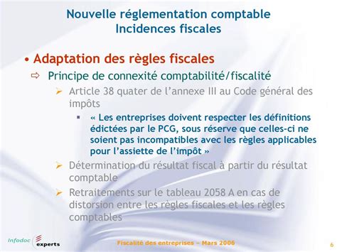 Cons Quences Fiscales Des Nouvelles R Gles Comptables Ppt T L Charger