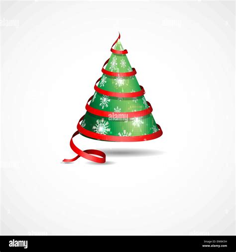 Stylized Ribbon Christmas Tree Stock Vector Image Art Alamy