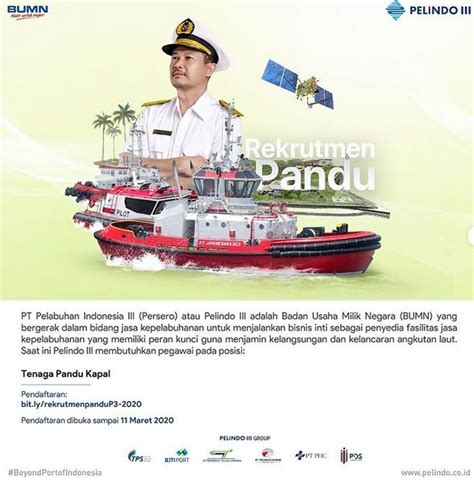 Rekrutmen Pandu Pt Pelabuhan Indonesia Iii Persero Loker