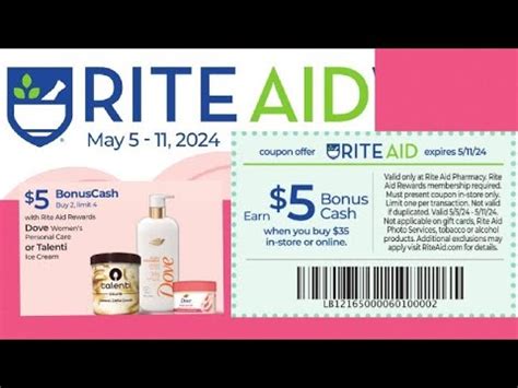 Rite Aid AD SCAN May 5 11 2024 Earn 5 BC Wyb 35