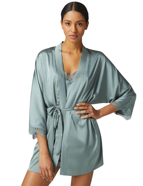Simone Perele Satin Secrets Kimono Belle Lingerie
