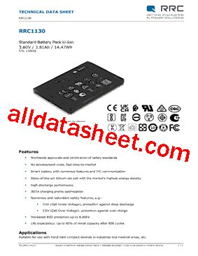 110002 Datasheet PDF RRC Power Solutions Ltd