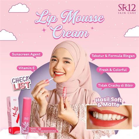 Jual SR12 Lip Mousse Cream SR12 Lip Cream Liptint Perona Bibir