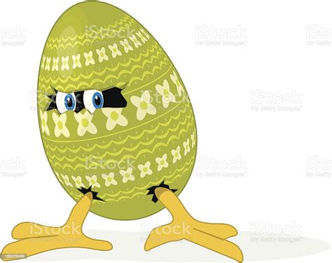 Walking Easter Egg 03 Stock Illustration Download Image Now Animal