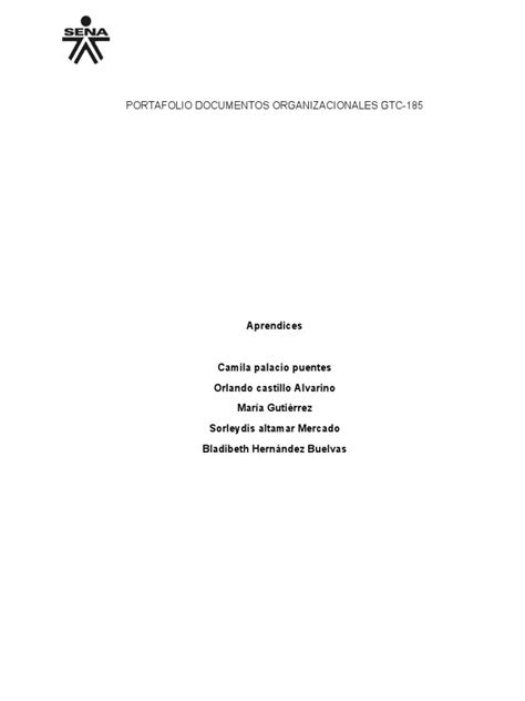 Portafolio Documentos Organizacionales Gtc Pdf Memorándum Comunicación