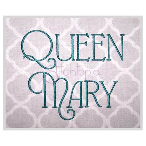 Queen Mary 1 Embroidery Font 3 35 4 5 6 Stitchtopia