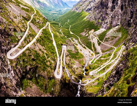 Geiranger Pass Road Noruega Trollstigen O Trolls Path Trollstigveien