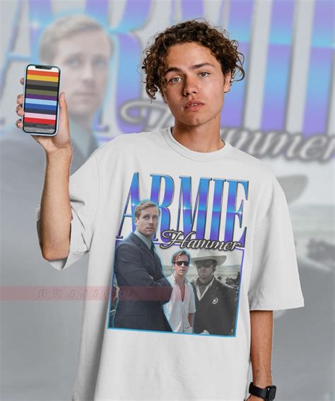 Armie Hammer Retro 90s Sweater Homage Tee For Fans Bluefink