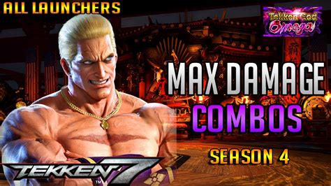 Tekken Geese Howard Max Damage Combos With Inputs Season