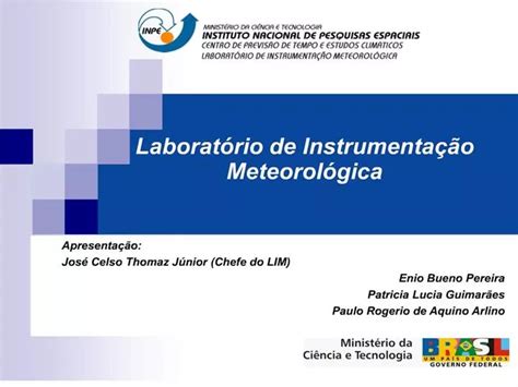 PPT Laborat Rio De Instrumenta O Meteorol Gica PowerPoint