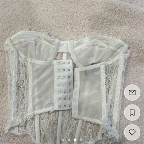 Lioness Women S White Corset Depop