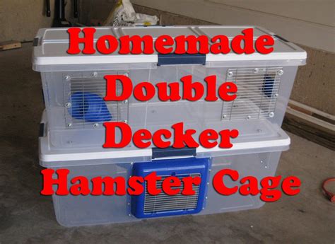 Homemade Double Decker Hamster Cage By Hammy Time Hamster Cage