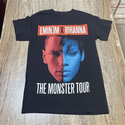 Eminem X Rihanna The Monster Tour Trapstar Band Shirt Gem