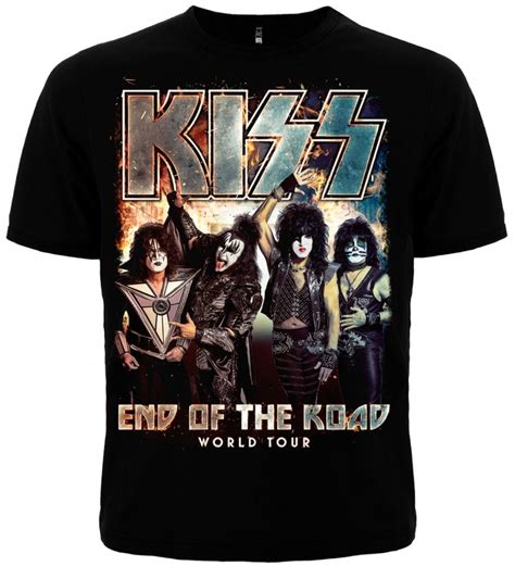 T Shirt Kiss End Of The Road World Tour Metal Etsy