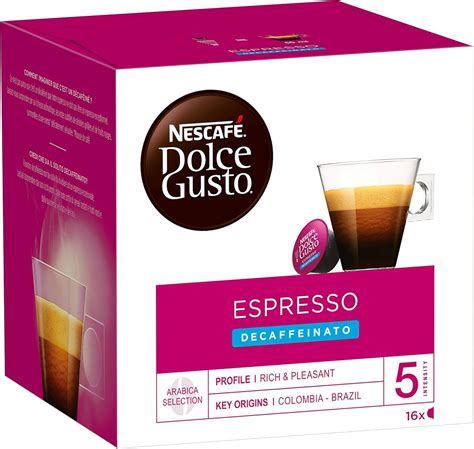 Nescafé Dolce Gusto Espresso Decaffeinato Café Décaféiné 96