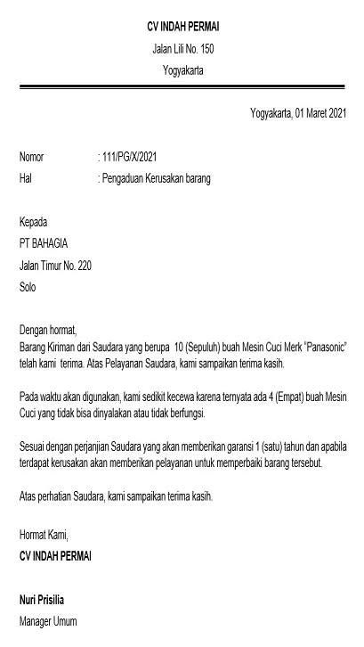 5 Contoh Surat Pengaduan Manfaat Dan Panduan Lengkap Membuatnya