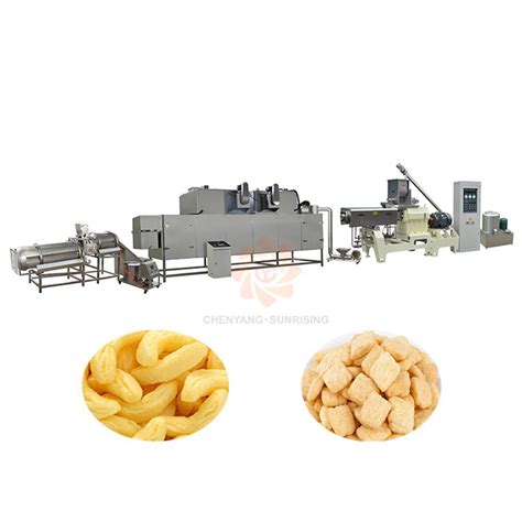 Snack Food Extruder Puffing Machine Rice Cheese Ball Corn Puff Making