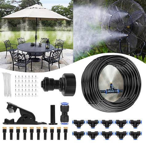 Outdoor Misting Cooling System Ft Misting Line Brass Mist