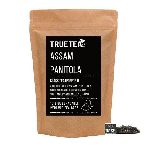 Assam Panitola Pyramid Tea Bags Plastic Free True Tea Co Harrogate