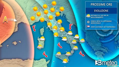 Cronaca Meteo Fronte Freddo In Transito Con Piogge Neve E Vento