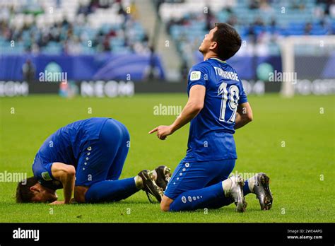 Doha Qatar January Australia Vs Uzbekistangroup B Afc