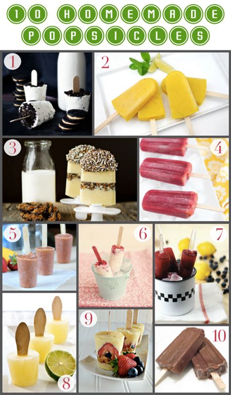 10 Homemade Popsicle Recipes