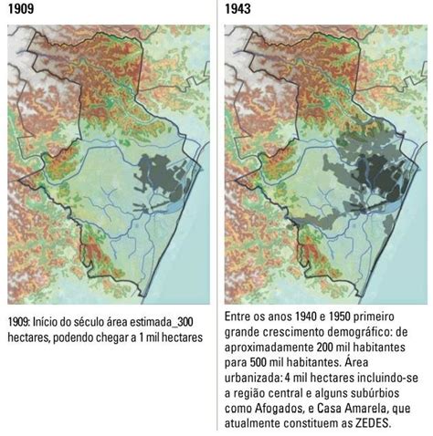 Evolu O Da Mancha Urbana No Recife De At Fonte Marinho