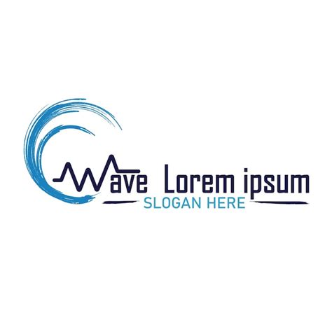 Premium Vector Wave Logo Design Vector