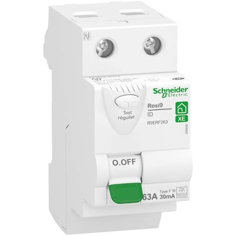 Interrupteur différentiel 2P 63A Type Asi 30mA